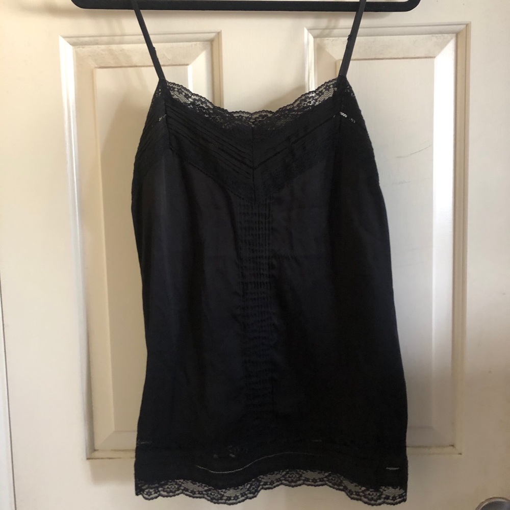 Satin lace top